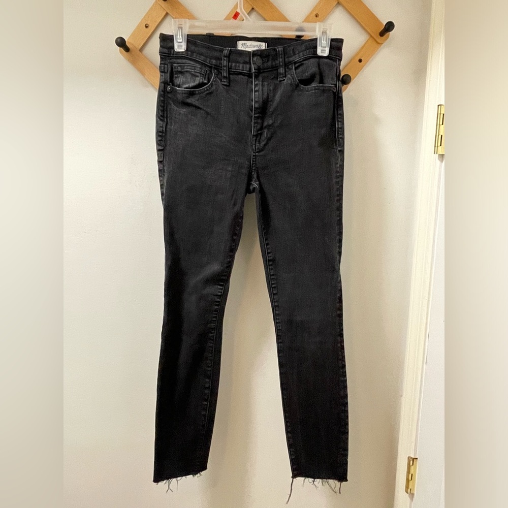 Madewell High Riser Skinny Black Jeans